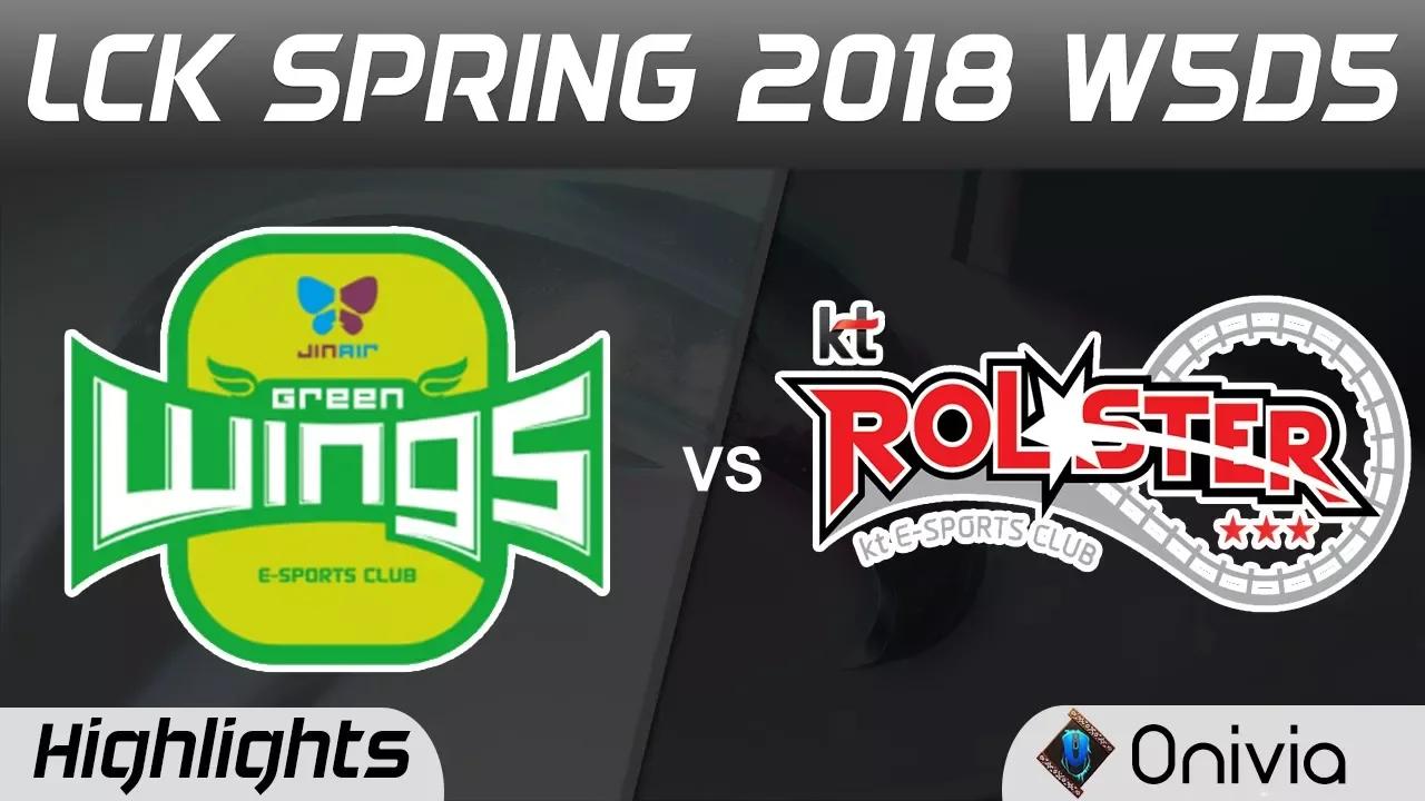 JAG vs KT Highlights Game 3 LCK Spring 2018 W5D5 Jin Air Green Wings vs KT Rolster by Onivia thumbnail