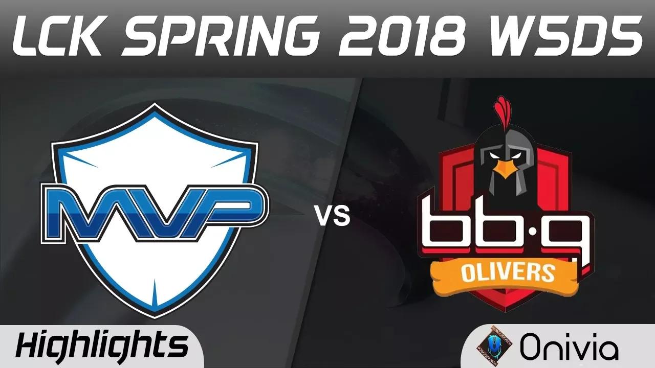 MVP vs BBQ Highlights Game 2 LCK Spring 2018 W5D5 MVP vs BBQ Olivers by Onivia thumbnail