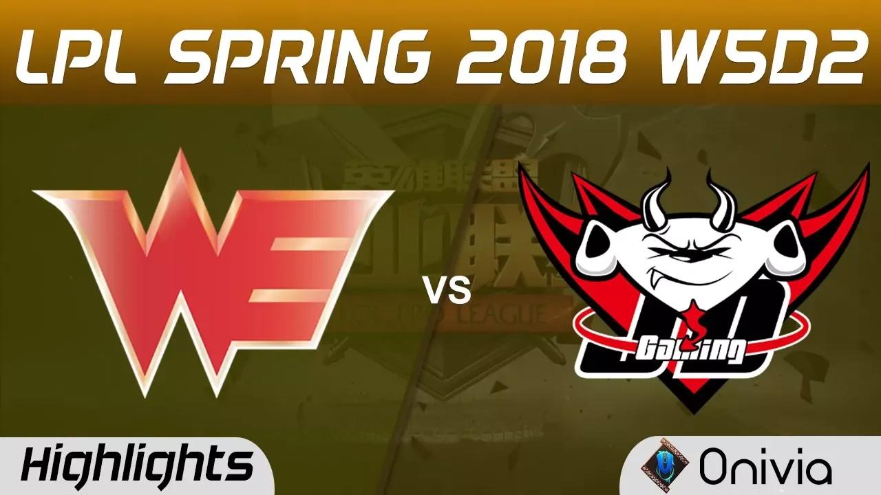 WE vs JDG Highlights Game 2 LPL Spring 2018 W5D2 Team WE vs JD Gaming by Onivia thumbnail