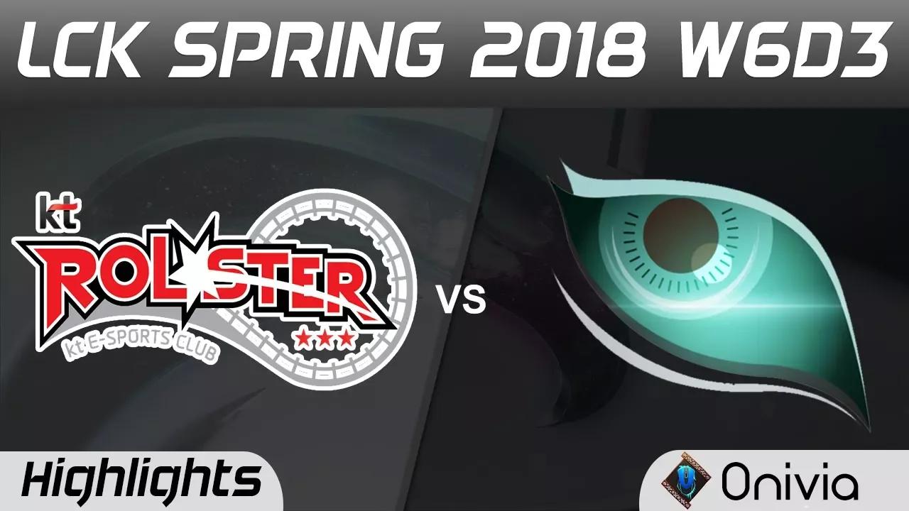 KT vs KDM Highlights Game 1 LCK Spring 2018 W6D KT Rolster vs Kongdoo Monster by Onivia thumbnail