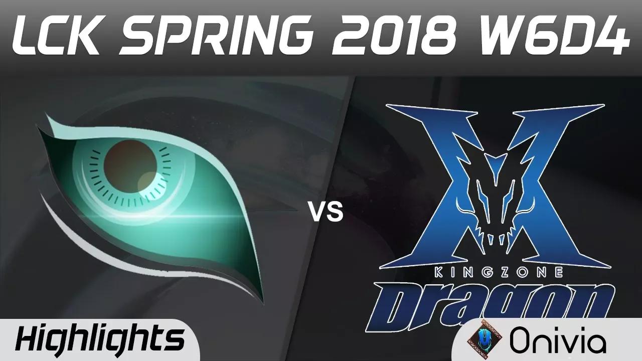 KDM vs KZ Highlights Game 1 LCK Spring 2018 W6D4 Kongdoo Monster vs KingZone DragonX by Onivia thumbnail