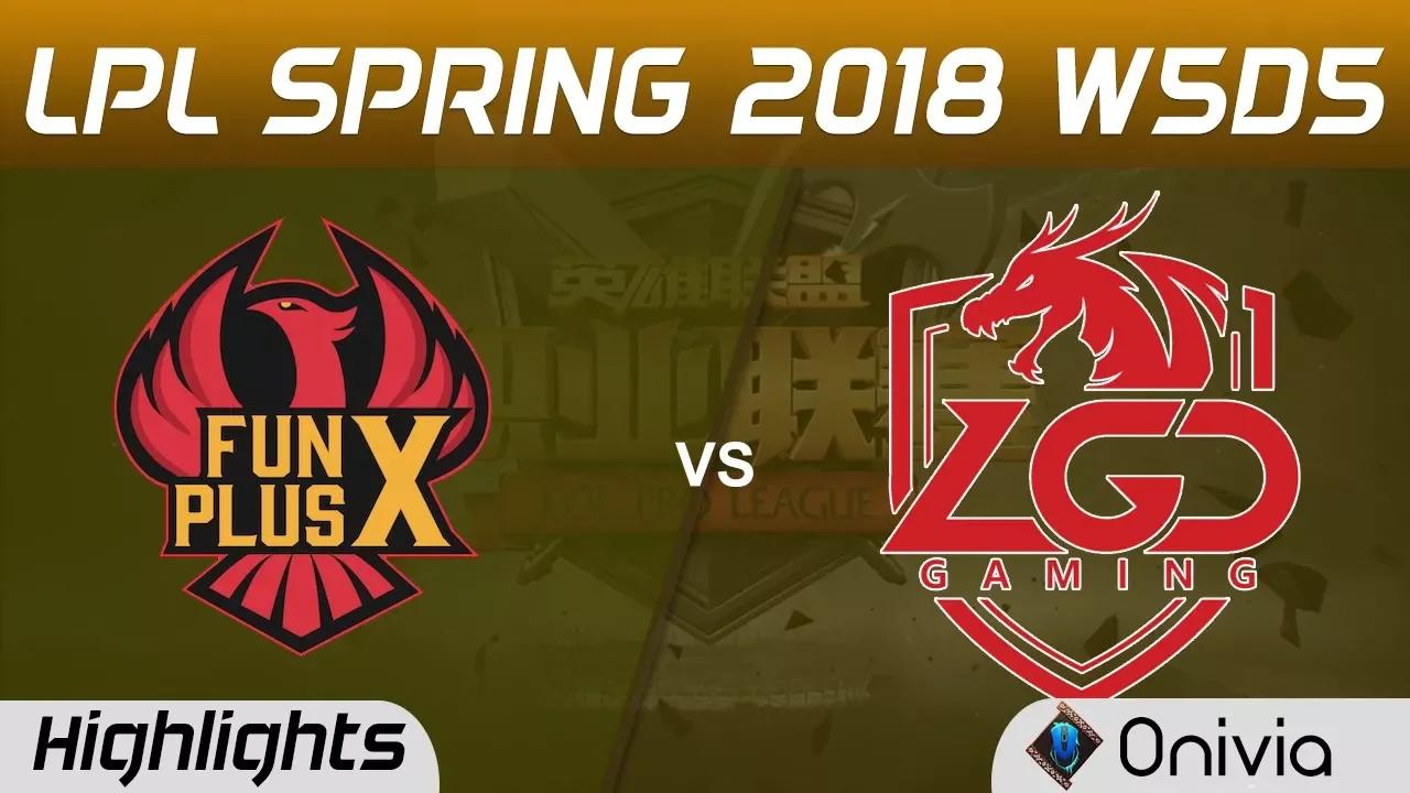 FPX vs LGD Highlights Game 1 LPL Spring 2018 W5D5 FunPlus Phoenix vs LGD Gaming by Onivia thumbnail