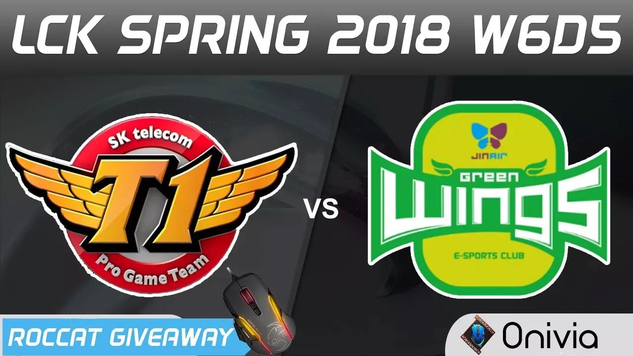 SKT vs JAG Highlights Game 3 LCK Spring 2018 W6D5 SK Telecom T1 vs Jin Air Green Wings by Onivia thumbnail