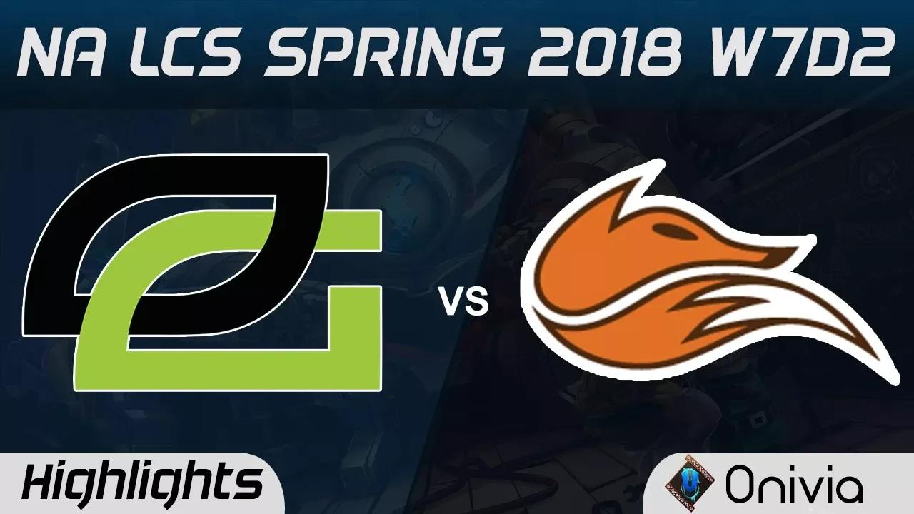 OPT vs FOX Highlights NA LCS Spring 2018 W7D2 Optic Gaming vs Echo Fox by Onivia thumbnail