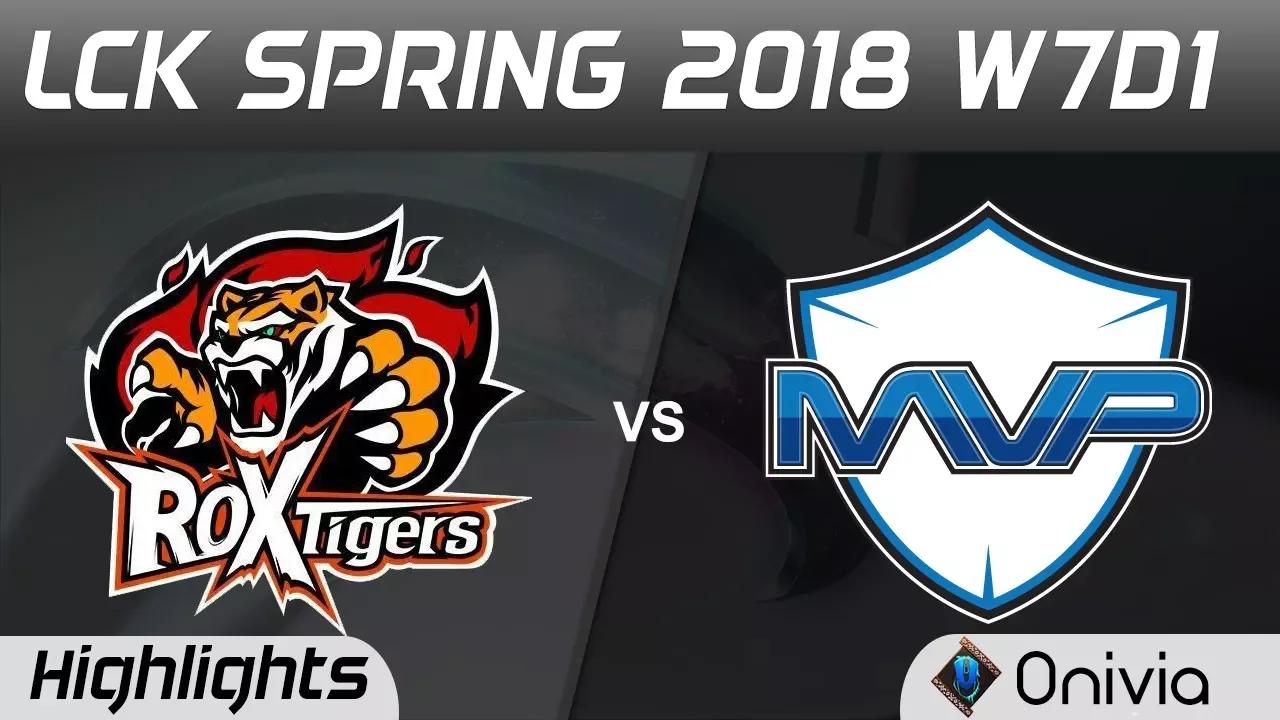 ROX vs MVP Highlights Game 1 LCK Spring 2018 W7D1 ROX Tigers vs MVP by Onivia thumbnail