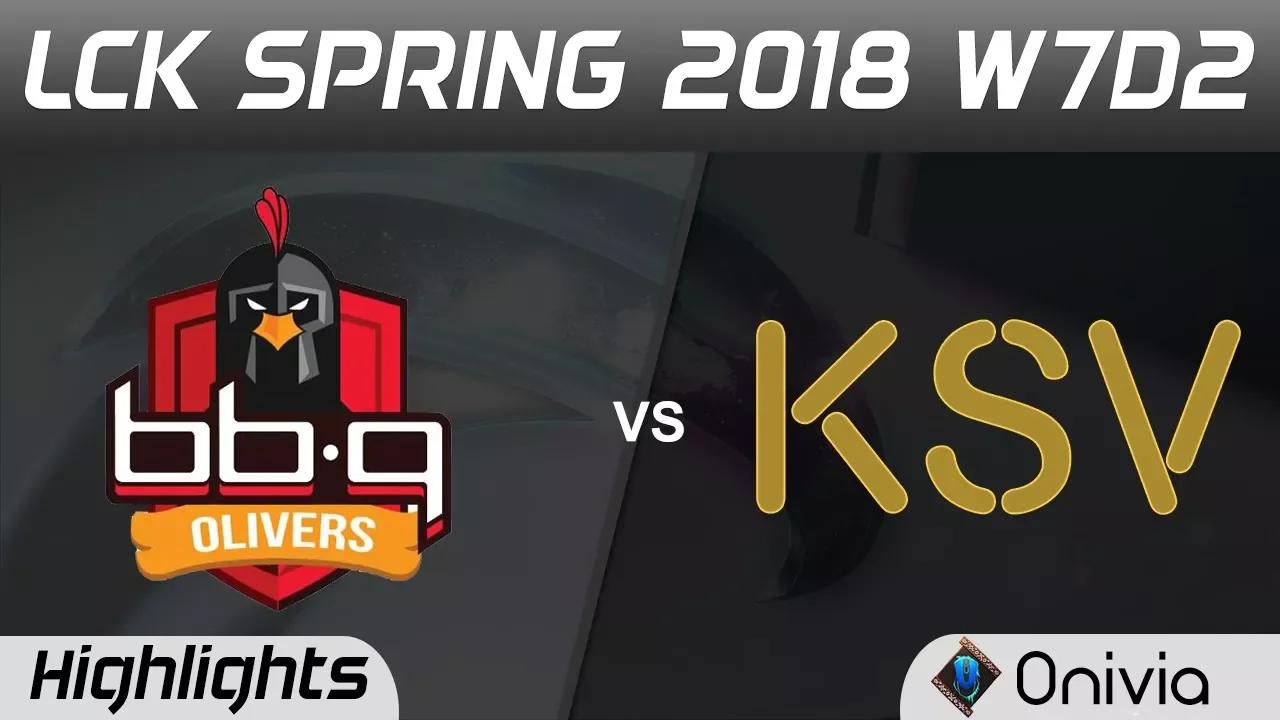 BBQ vs KSV Highlights Game 1 LCK Spring 2018 W7D2 BBQ Olivers vs KSV Esports by Onivia thumbnail