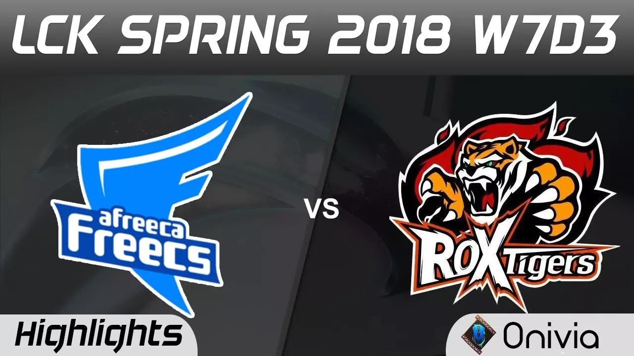 AFS vs ROX Highlights Game 1 LCK Spring 2018 W7D3 Afreeca Freecs vs ROX Tigers by Onivia thumbnail