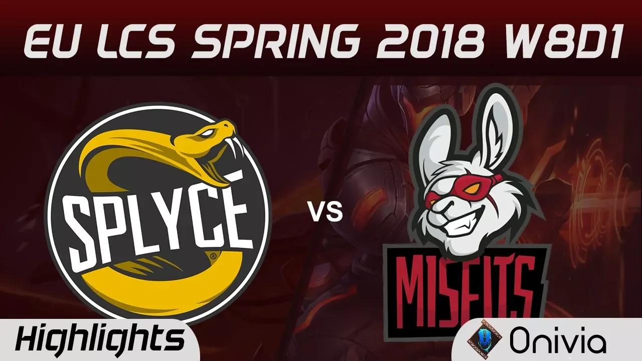 SPY vs MSF Highlights EU LCS Spring 2018 W8D1 Splyce vs Misfits Gaming By Onivia thumbnail