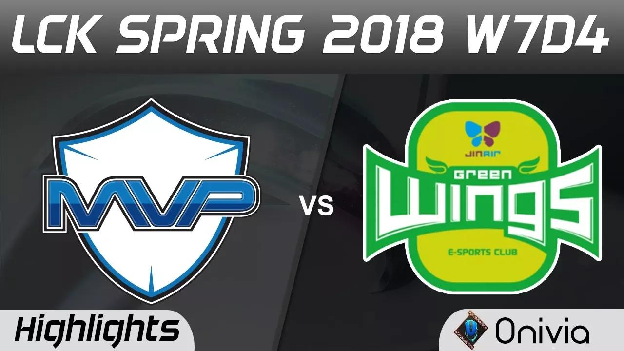 MVP vs JAG Highlights Game 1 LCK Spring 2018 W7D4 MVP vs Jin Air Green Wings by Onivia thumbnail