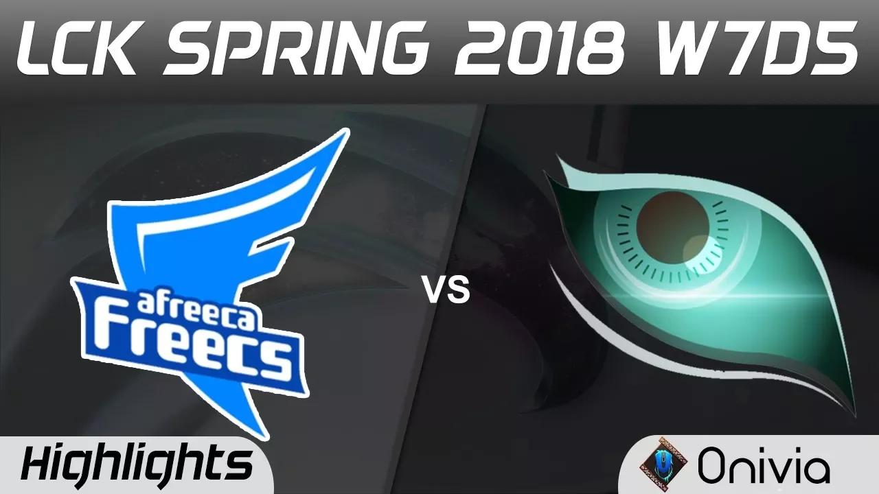 AFS vs KDM Highlights Game 1 LCK Spring 2018 W7D5 Afreeca Freecs vs Kongdoo Monster by Onivia thumbnail