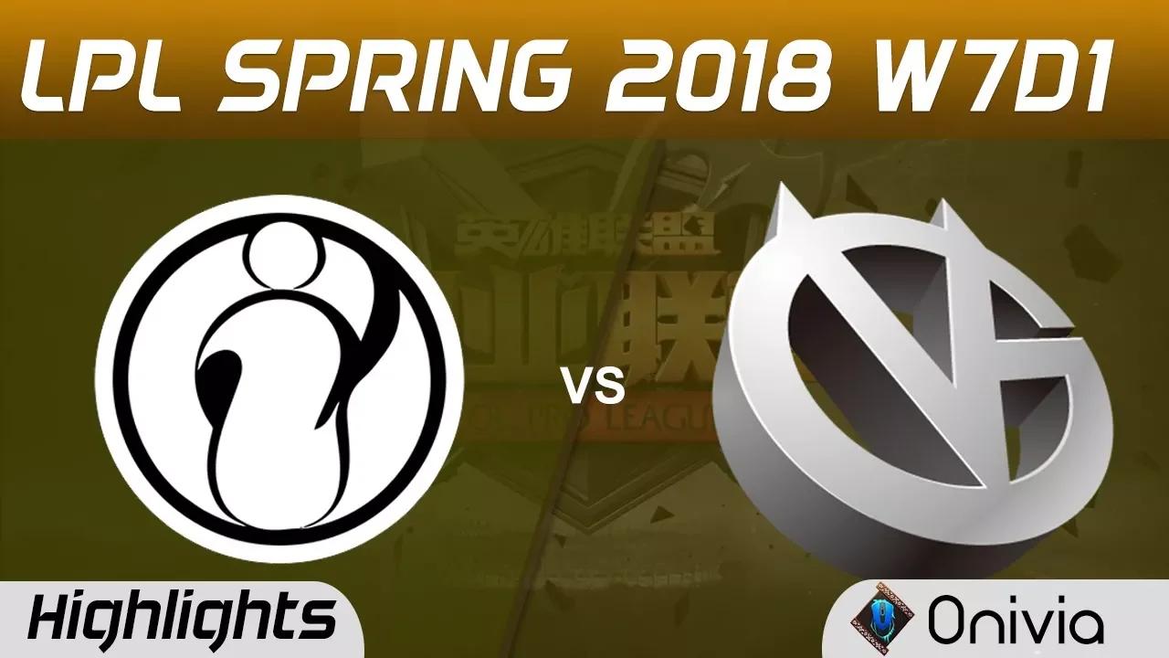 IG vs VG Highlights Game 1 LPL Spring 2018 W7D1 Invictus Gaming vs Vici Gaming by Onivia thumbnail