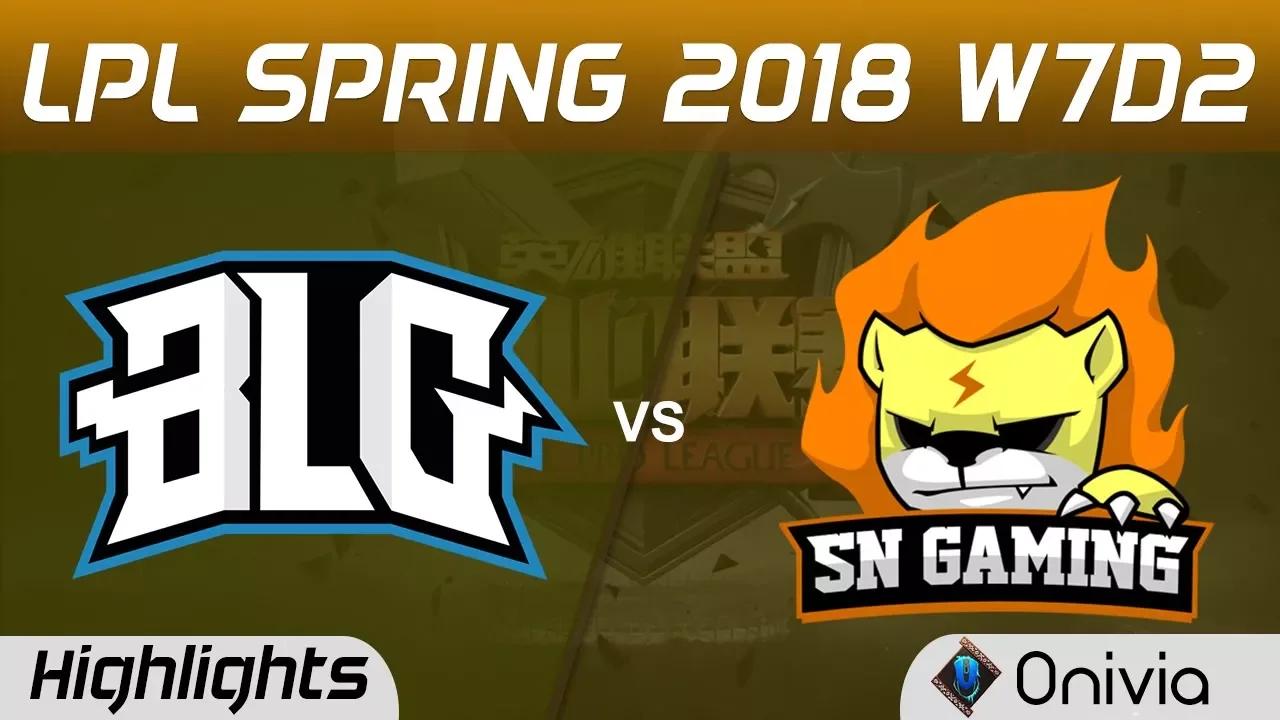 BLG vs SNG Highlights Game 2 LPL Spring 2018 W7D2 Bilibili Gaming vs Sunning Gaming by Onivia thumbnail