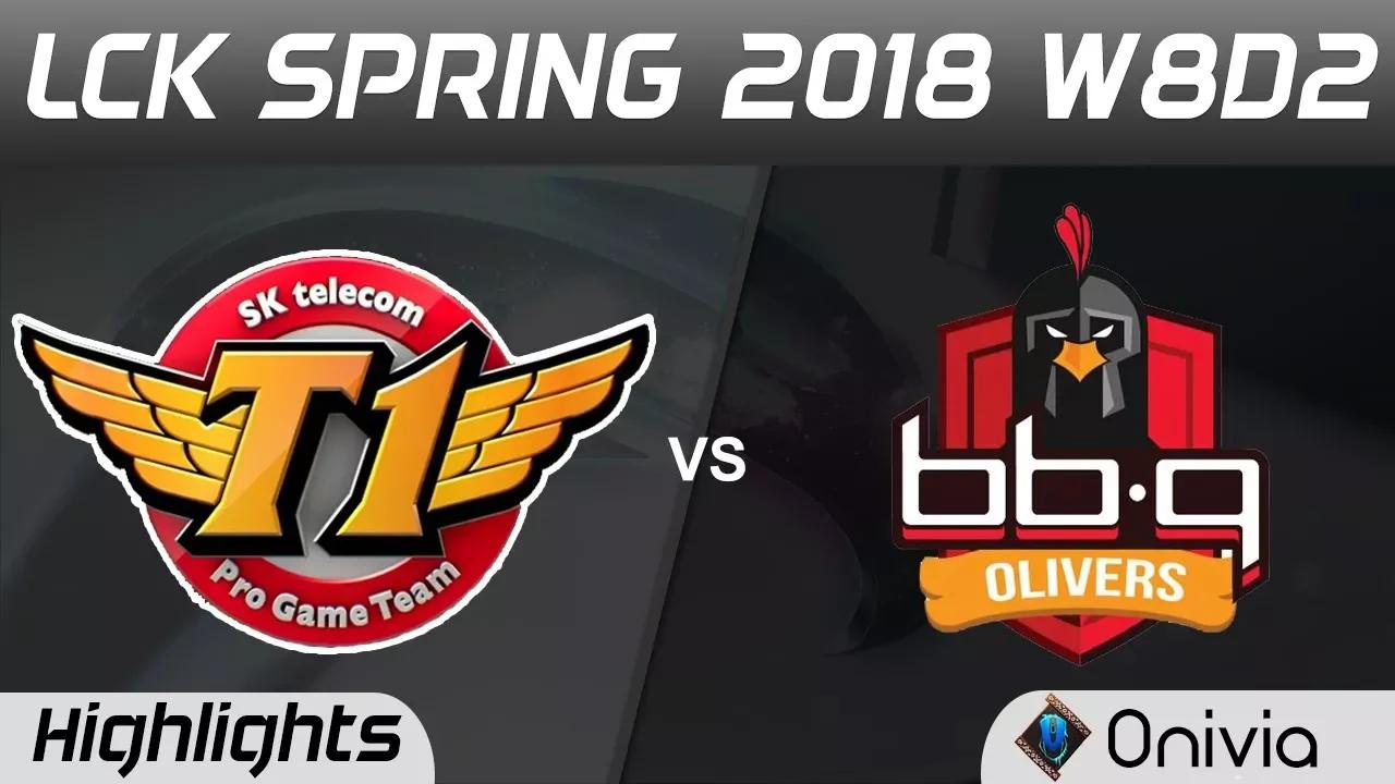 SKT vs BBQ Highlights Game 2 LCK Spring 2018 W8D2 SK Telecom T1 vs BBQ Olivers by Onivia thumbnail