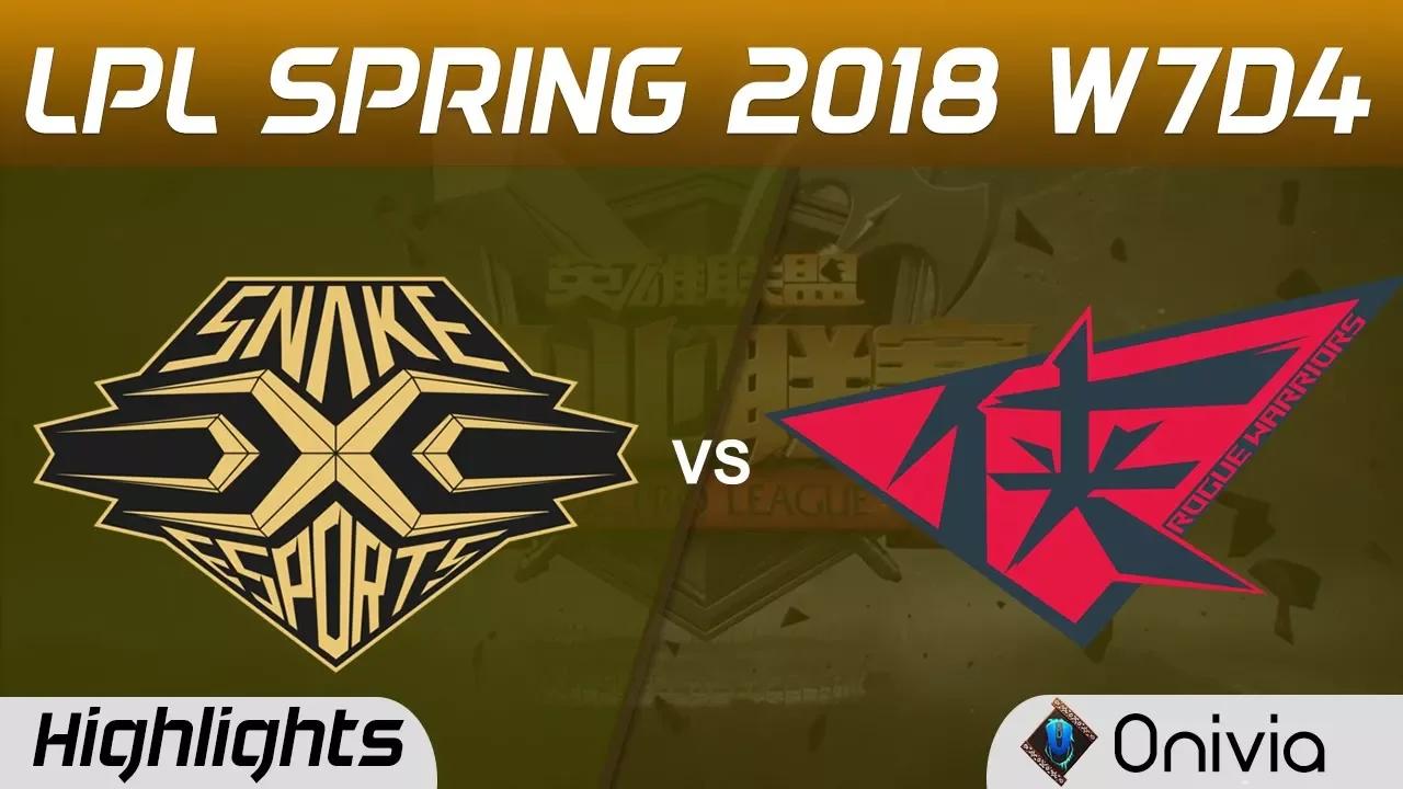 SS vs RW Highlights Game 2 LPL Spring 2018 W7D4 Snake vs Rogue Warriors by Onivia thumbnail