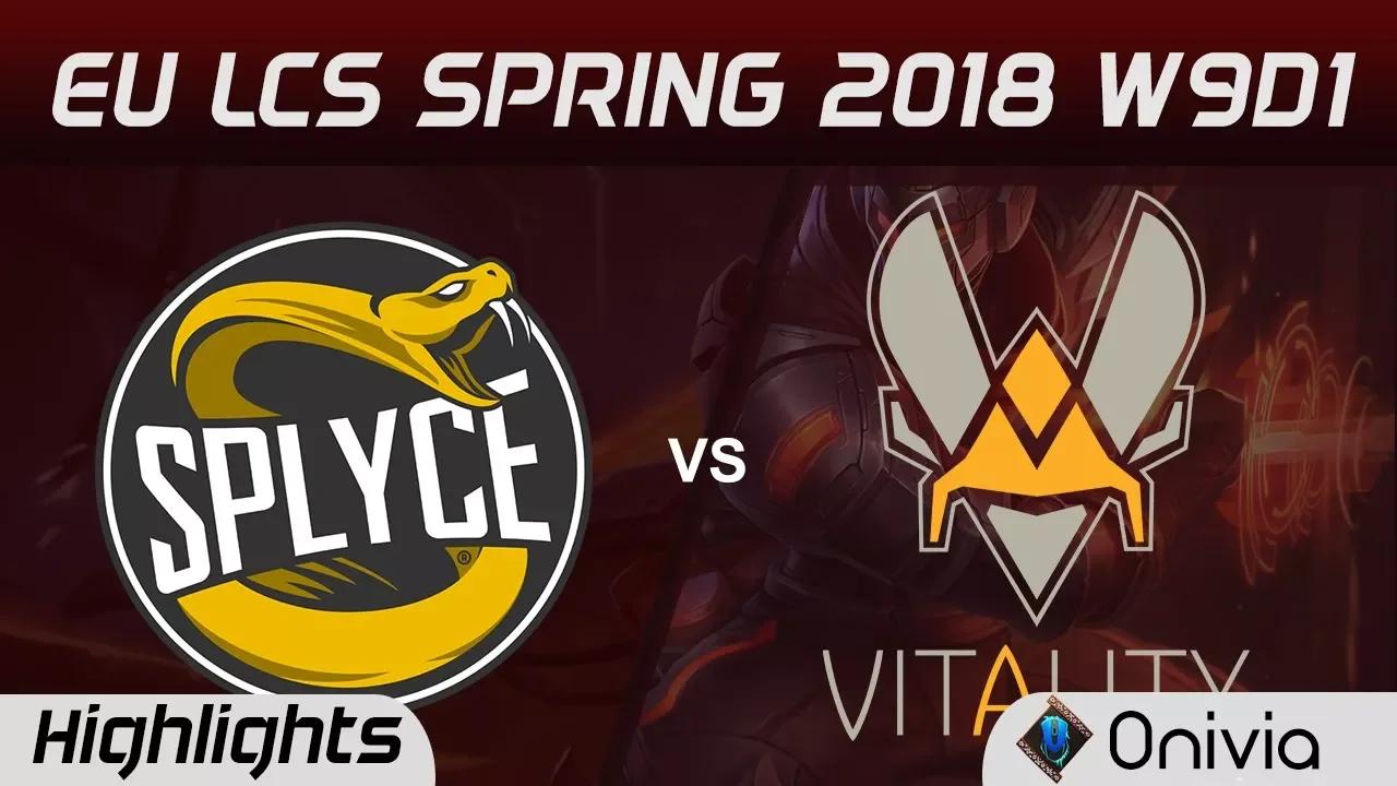 SPY vs VIT Highlights EU LCS Spring 2018 W9D1 Splyce vs Team Vitality By Onivia thumbnail