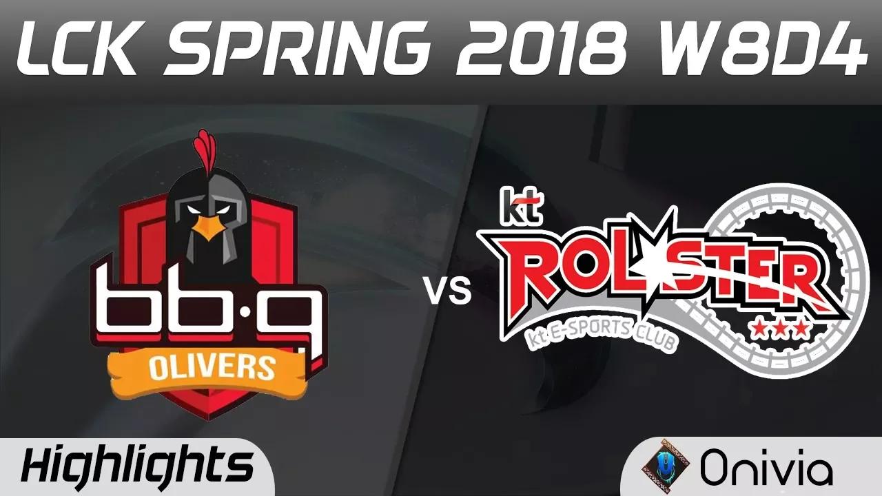 BBQ vs KT Highlights Game 1 LCK Spring 2018 W8D4 BBQ Olivers vs KT Rolster by Onivia thumbnail