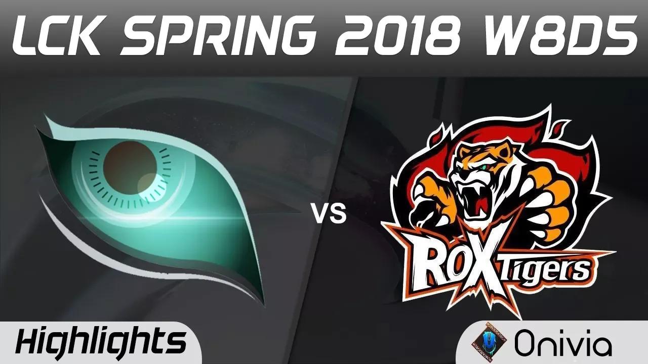 KDM vs ROX Highlights Game 1 LCK Spring 2018 W8D5 Kongdoo Monster vs ROX Tigers by Onivia thumbnail