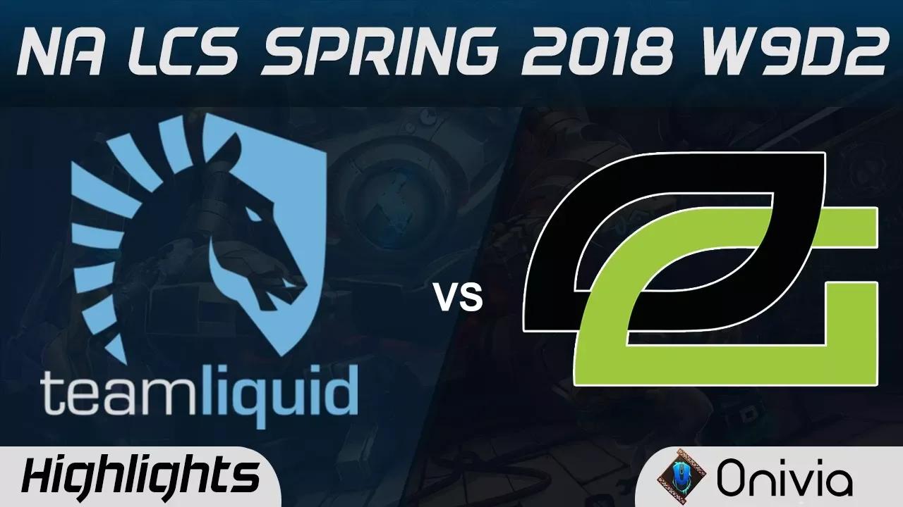 TL vs OPT Highlights NA LCS Spring 2018 W9D2 Team Liquid vs Optic Gaming by Onivia thumbnail