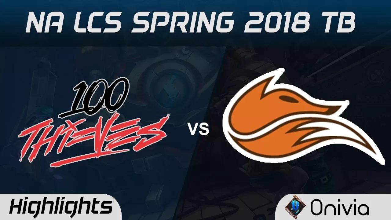 100 vs FOX Tiebreaker Highlights NA LCS Spring 2018 W9D2 100Thieves vs Echo Fox by Onivia thumbnail