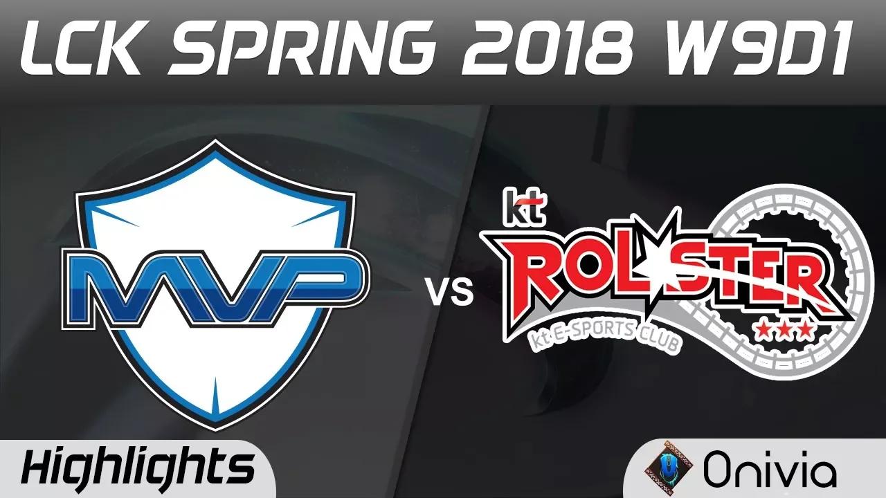 MVP vs KT Highlights Game 1 LCK Spring 2018 W9D1 MVP vs KT Rolster by Onivia thumbnail