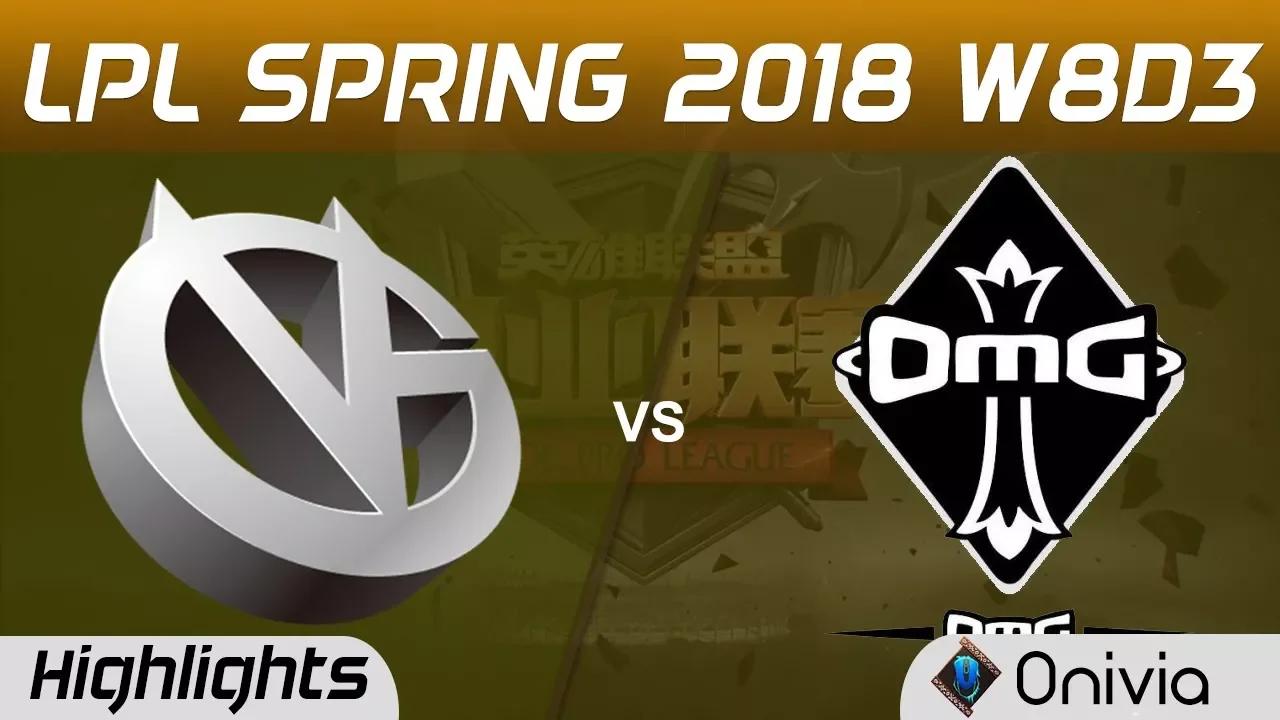 VG vs OMG Highlights Game 1 LPL Spring 2018 W8D3 Vici Gaming vs OMG by Onivia thumbnail