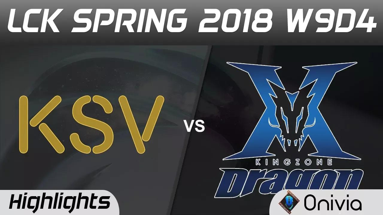 KSV vs KZ Highlights Game 2 LCK Spring 2018 W9D4 KSV Esports vs KingZone DragonX by Onivia thumbnail