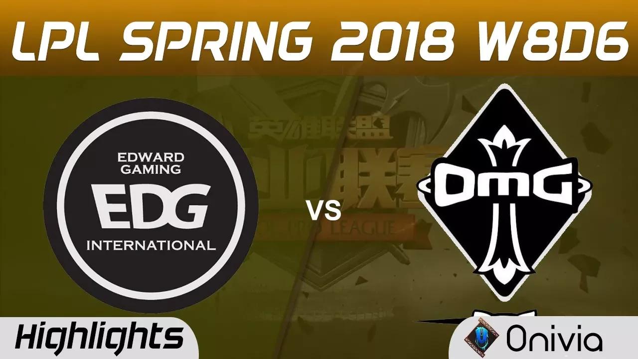 EDG vs OMG Highlights Game 1 LPL Spring 2018 W8D6 Edward Gaming vs OMG by Onivia thumbnail