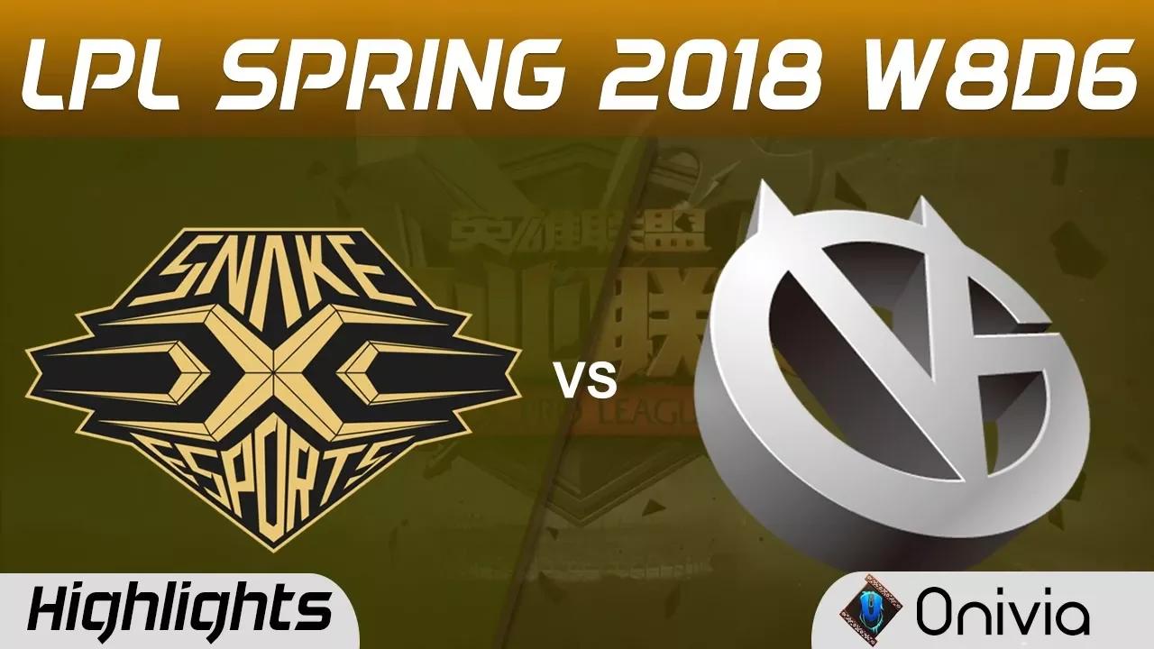 SS vs VG Highlights Game 1 LPL Spring 2018 W8D6 Snake vs Vici Gaming by Onivia thumbnail