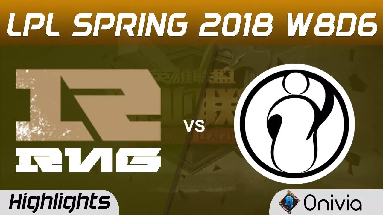 RNG vs IG Highlights Game 1 LPL Spring 2018 W8D6 Royal Never Give Up vs Invictus Gaming by Onivia thumbnail