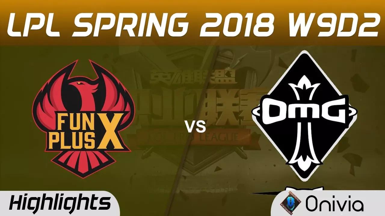 FPX vs OMG Highlights Game 1 LPL Spring 2018 W9D2 FunPlus Phoenix vs OMG by Onivia thumbnail