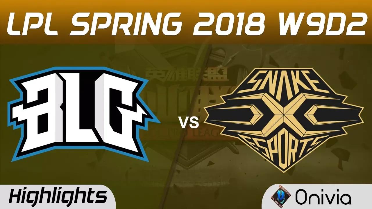 BLG vs SS Highlights Game 1 LPL Spring 2018 W9D2 Bilibili Gaming x vs Snake Esports by Onivia thumbnail