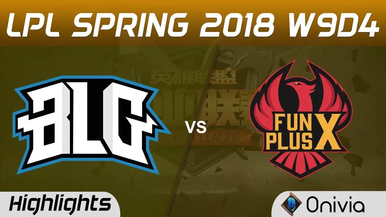 BLG vs FPX Highlights Game 2 LPL Spring 2018 W9D4 Bilibili Gaming vs FunPlus Phoenix by Onivia thumbnail