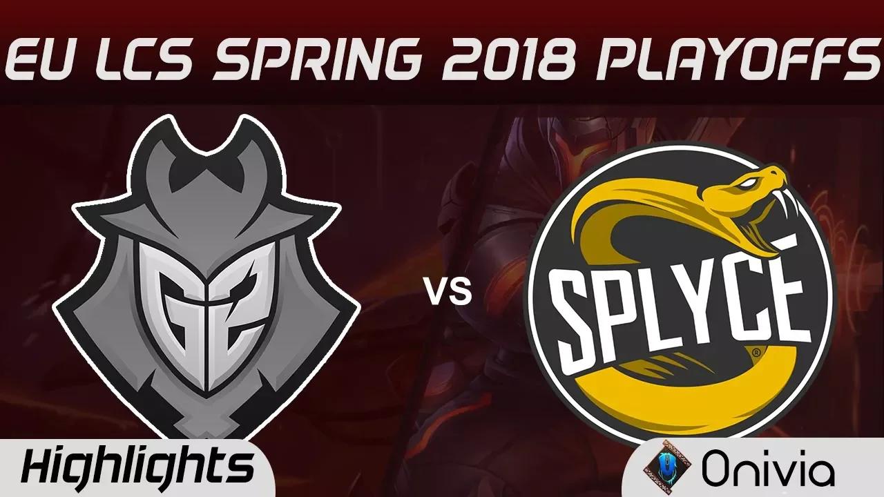 G2 vs SPY Highlights Game 1 EU LCS Spring Playoffs 2018 G2 Esports vs Splyce By Onivia thumbnail