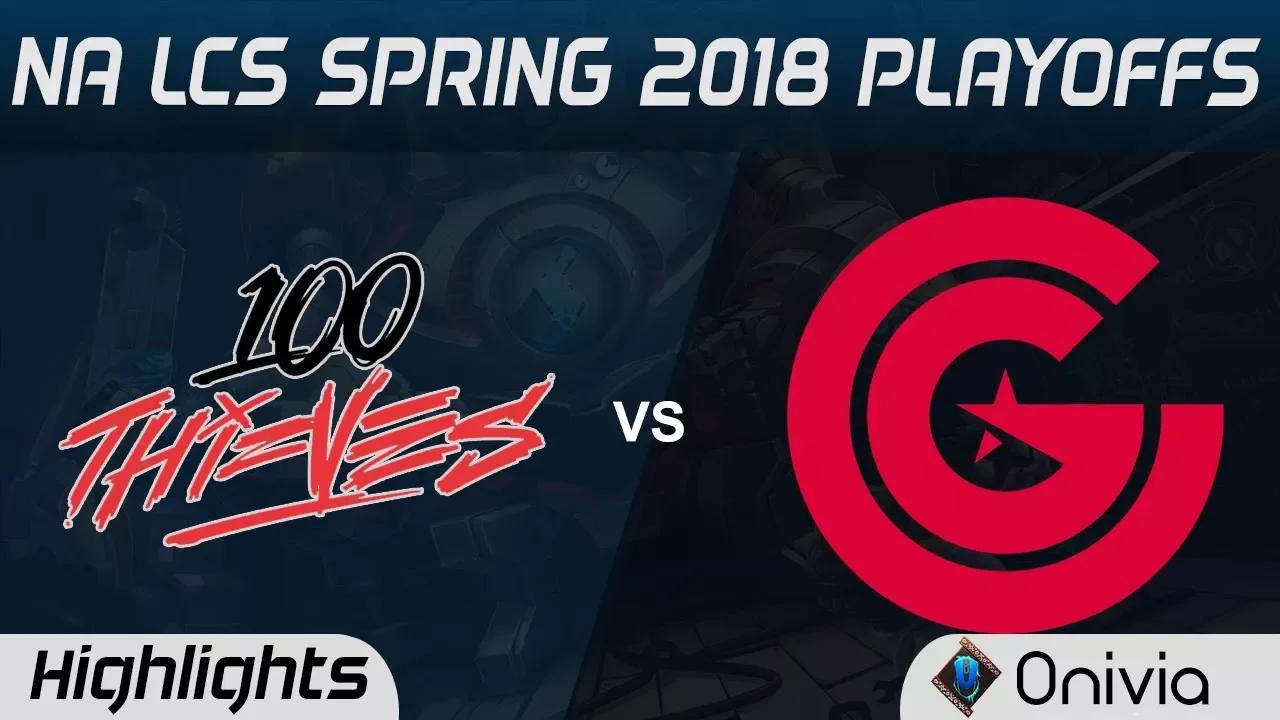 100 vs CG Highlights Game 1 NA LCS Spring Playoffs 2018 100 Thieves vs Clutch Gaming by Onivia thumbnail