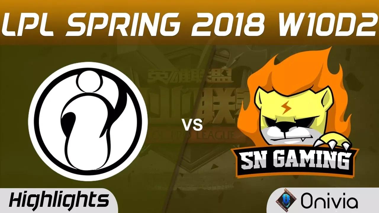 IG vs SNG Highlights Game 1 LPL Spring 2018 W10D2 Invictus Gaming vs Suning Gaming by Onivia thumbnail