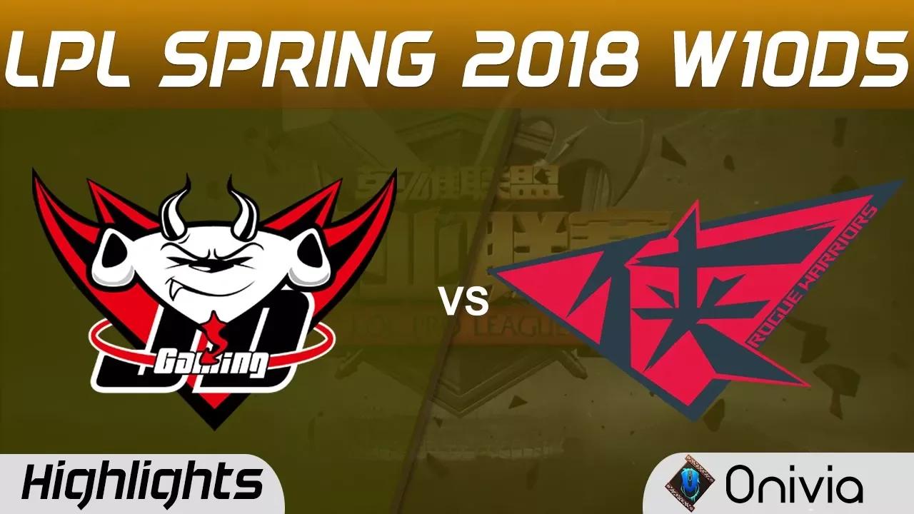 JDG vs RW Highlights Game 1 LPL Spring 2018 W10D5 JD Gaming vs Rogue Warriors by Onivia thumbnail