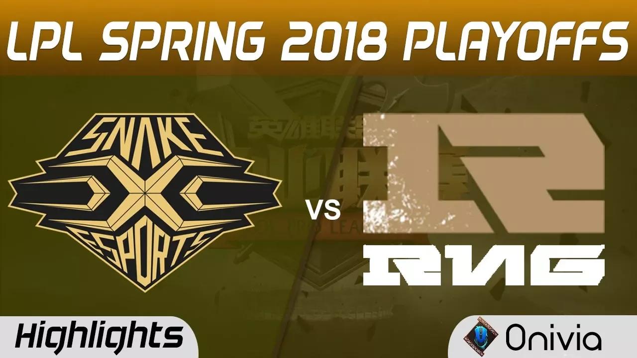 SS vs RNG Highlights Game 1 LPL Spring 2018 Playoffs Snake Esports vs Royal Never Give Up by Onivia thumbnail