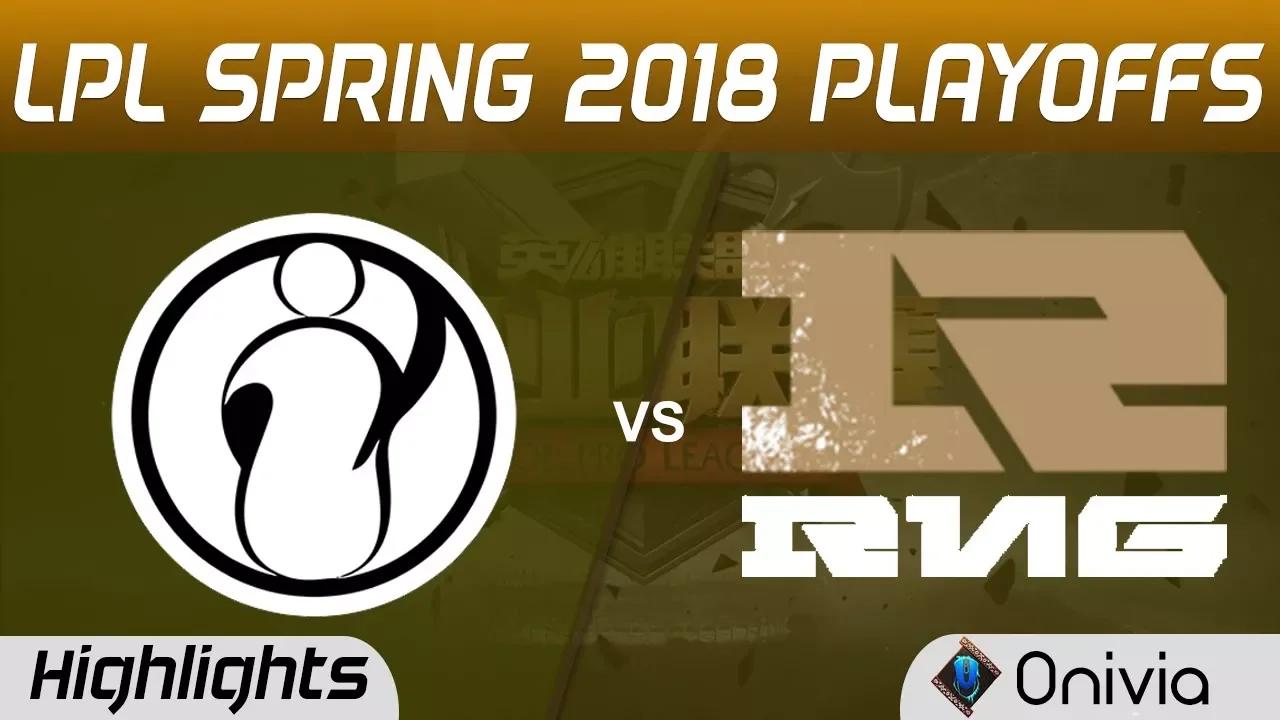 IG vs RNG Highlights Game 1 LPL Spring 2018 Playoffs Invictus Gaming vs Royal Never Give Up by Onivi thumbnail