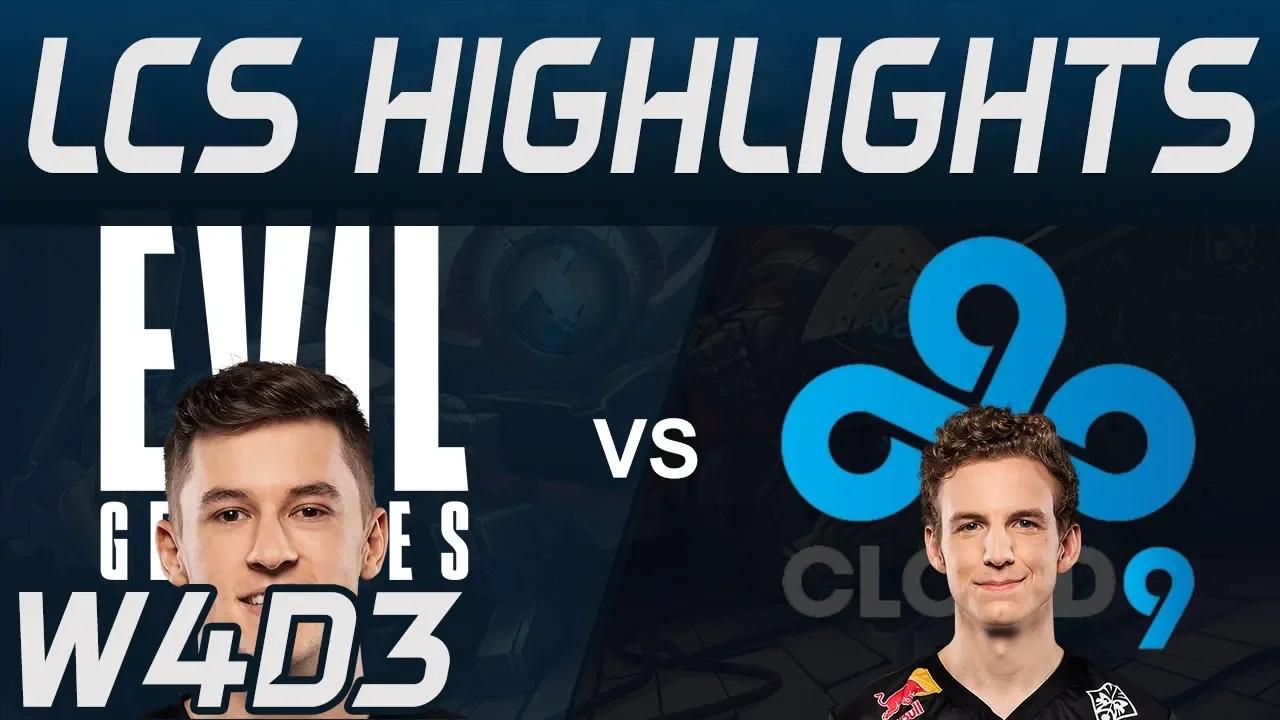 EG vs C9 Highlights LCS Spring 2020 W4D3 Evil Geniuses vs Cloud9 LCS Highlights 2020 by Onivia thumbnail