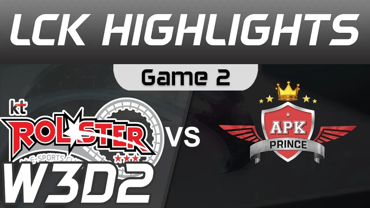 KT vs APK Highlights Game 2 LCK Spring 2020 W3D2 KT Rolster vs APK Prince LCK Highlights 2020 by Oni thumbnail