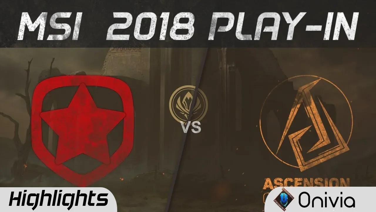 GMB vs ASC Highlights Game 1 MSI 2018 Play In Gambit Esports vs Ascension Gaming by Onivia thumbnail