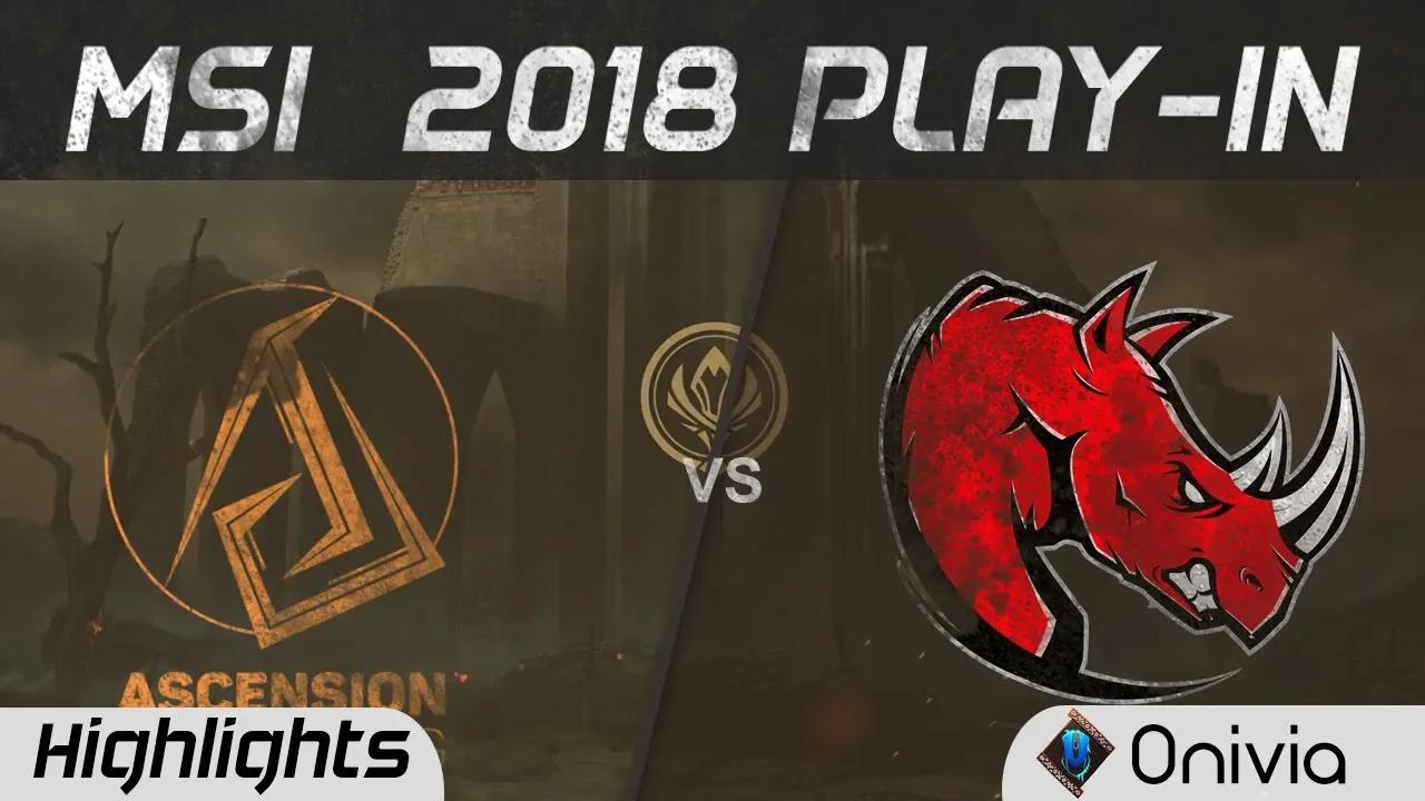 ASC vs KLG Highlights Game 1 MSI 2018 Play In Ascension Gaming vs Kaos Latin Gamers by Onivia thumbnail