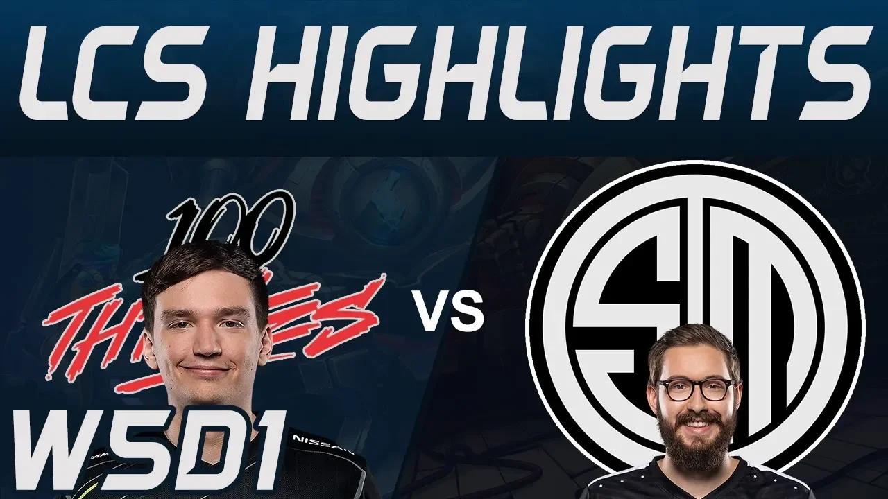 100 vs TSM Highlights LCS Spring 2020 W5D1 100Thieves vs Team Solo Mid LCS Highlights 2020 by Onivia thumbnail