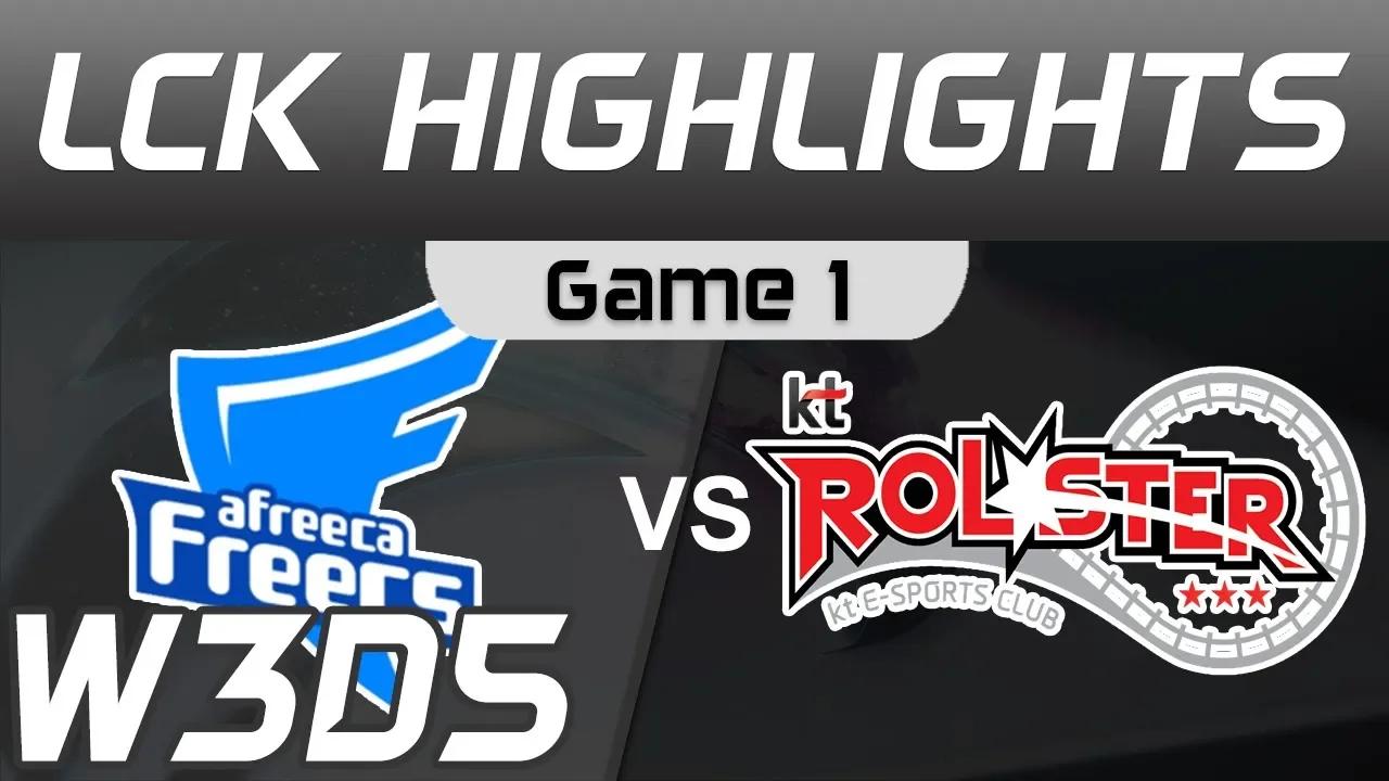 AF vs KT Highlights Game 1 LCK Spring 2020 W3D5 Afreeca Freecs vs KT Rolster LCK Highlights 2020 by thumbnail