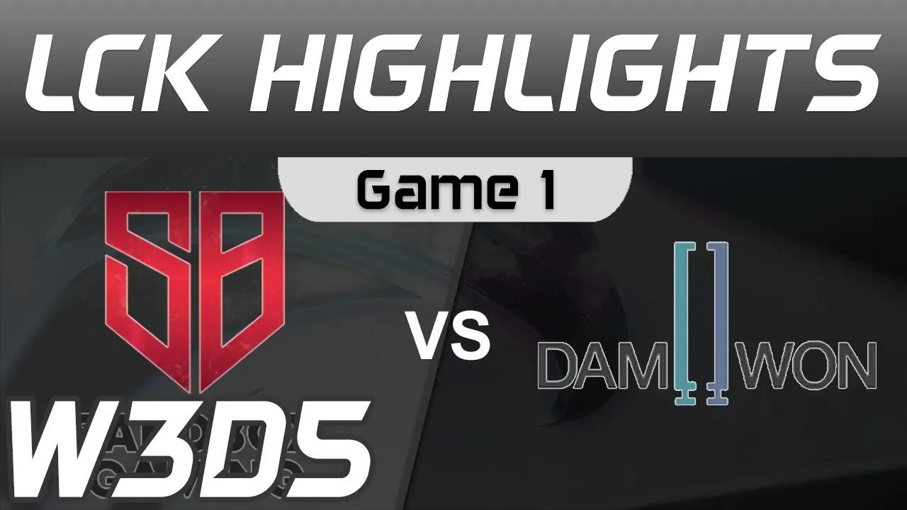 SB vs DWG Highlights Game 1 LCK Spring 2020 W3D5 SANDBOX Gaming vs DAMWON Gaming LCK Highlights 2020 thumbnail