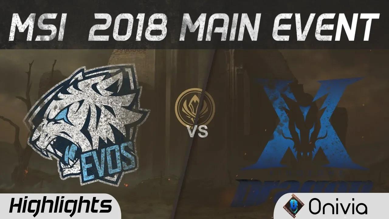 EVOS vs KZ Highlights Game 1 MSI 2018 Main Event EVOS Esports vs KingZone DragonX by Onivia thumbnail