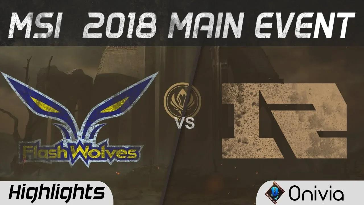 FW vs RNG Highlights Game 1 MSI 2018 Main Event Flash Wolves vs Royal Never Give Up by Onivia thumbnail