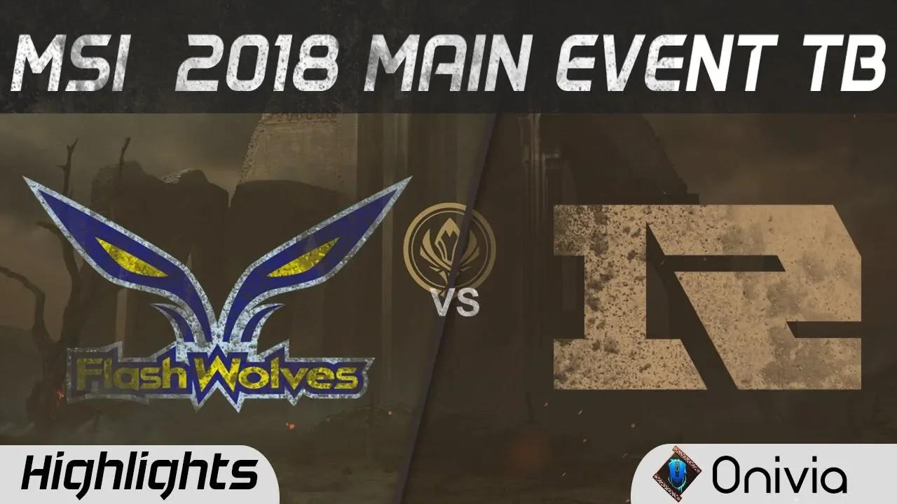 FW vs RNG Tierbrake Highlights Game 1 MSI 2018 Flash Wolves vs Royal Never Give Up by Onivia thumbnail