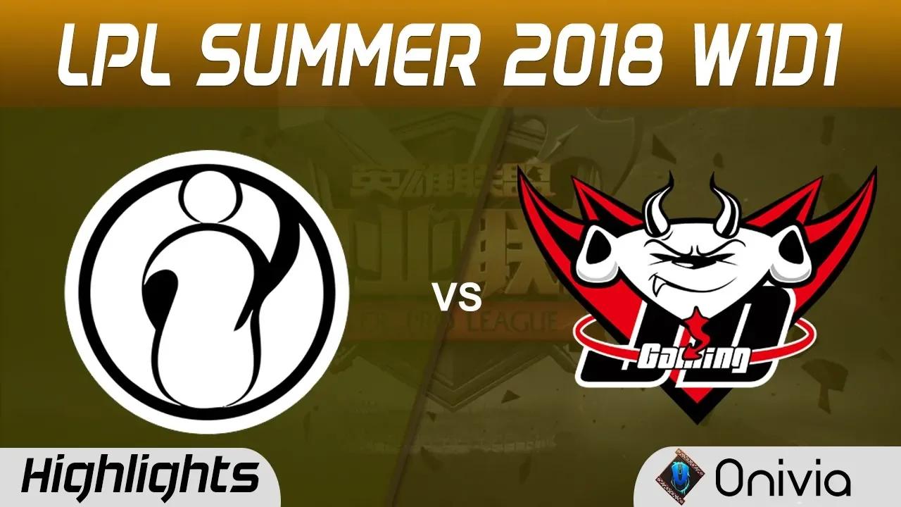 IG vs JDG Highlights Game 1 LPL Summer 2018 Invictus Gaming vs JD Gaming by Onivia thumbnail