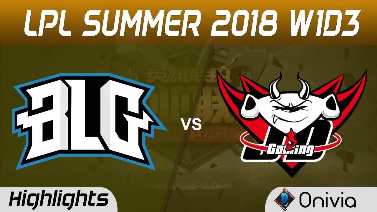 BLG vs JDG Highlights Game 1 LPL Summer 2018 Bilibili Gaming vs JD Gaming by Onivia thumbnail